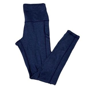 Aerie Chill Play Move Blue Marled Pocket Leggings Size Medium